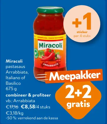 Promotie: Miracoli pastasaus