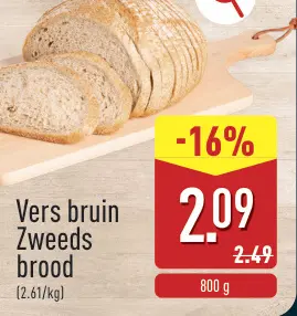 Promotie: Vers bruin Zweeds brood