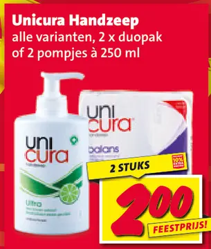 Aanbieding: Unicura Handzeep