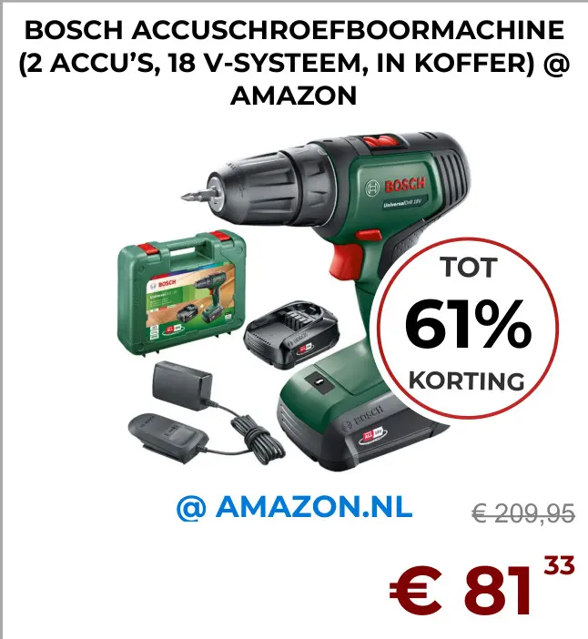 Aanbieding: Accuschroefboormachine