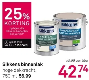 Aanbieding: Binnenlak