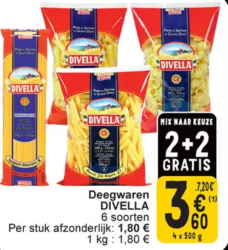 Aanbieding: Deegwaren DIVELLA