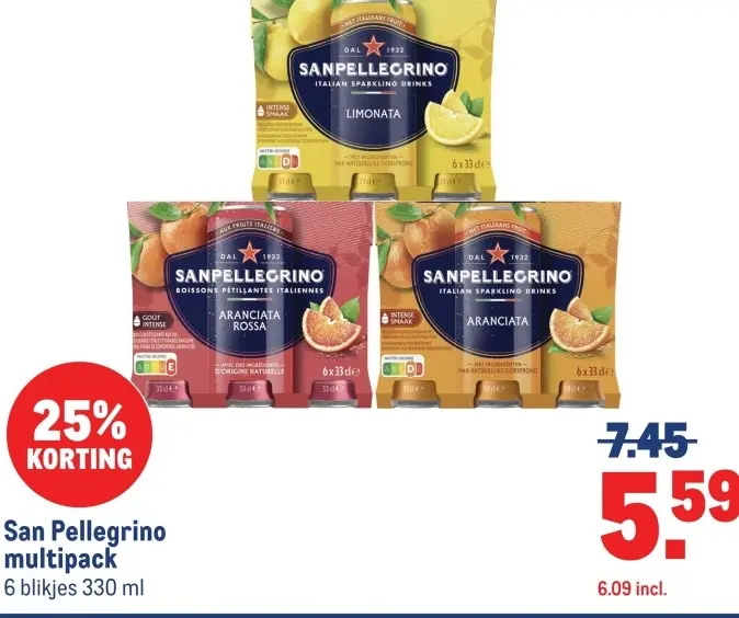 Aanbieding: San Pellegrino multipack