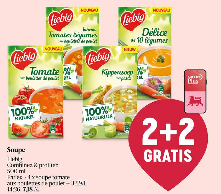 Offre: Soupe | Carottes-Potirons | Poulet- Boulettes