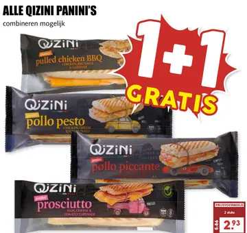 Aanbieding: Alle QIZINI panini's