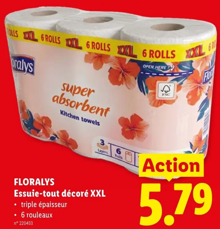 Offre: Essuie-tout décoré XXL