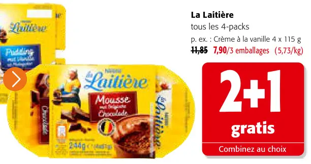 Offre: La Laitière tous les 4-packs