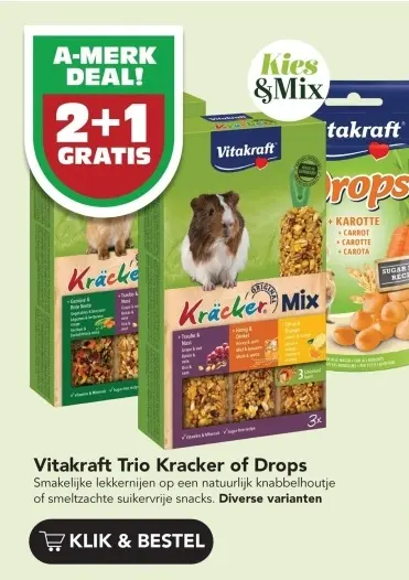 Aanbieding: Vitakraft Trio Kracker of Drops