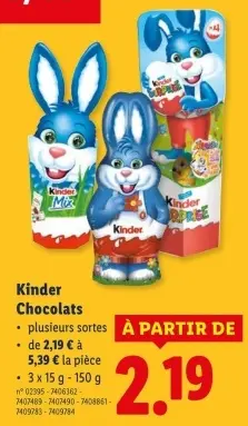 Offre: Chocolats