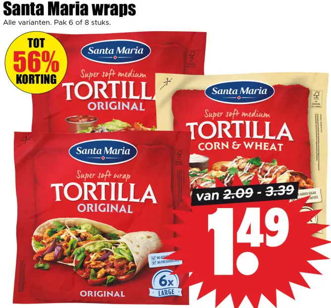 Aanbieding: Wraps