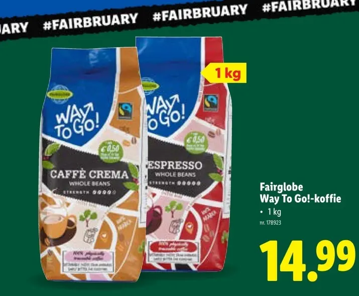 Promotie: Way To Go!-koffie