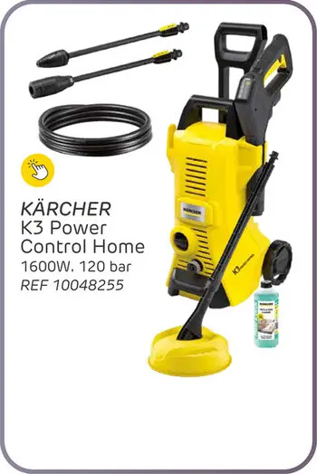 Aanbieding: Kärcher hogedrukreiniger k3 power control home - 1600w - 120 bar - 380l/u - slang van 7m - terrasreiniger - vuilfrees