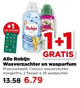 Aanbieding: Alle Robijn Wasverzachter en wasparfum