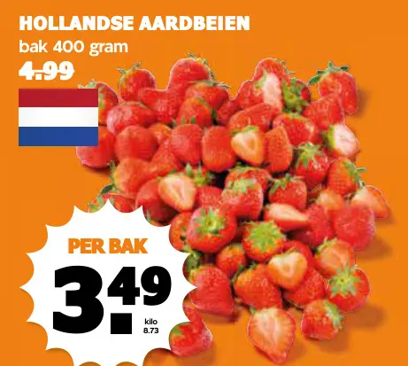 Aanbieding: Hollandse aardbeien