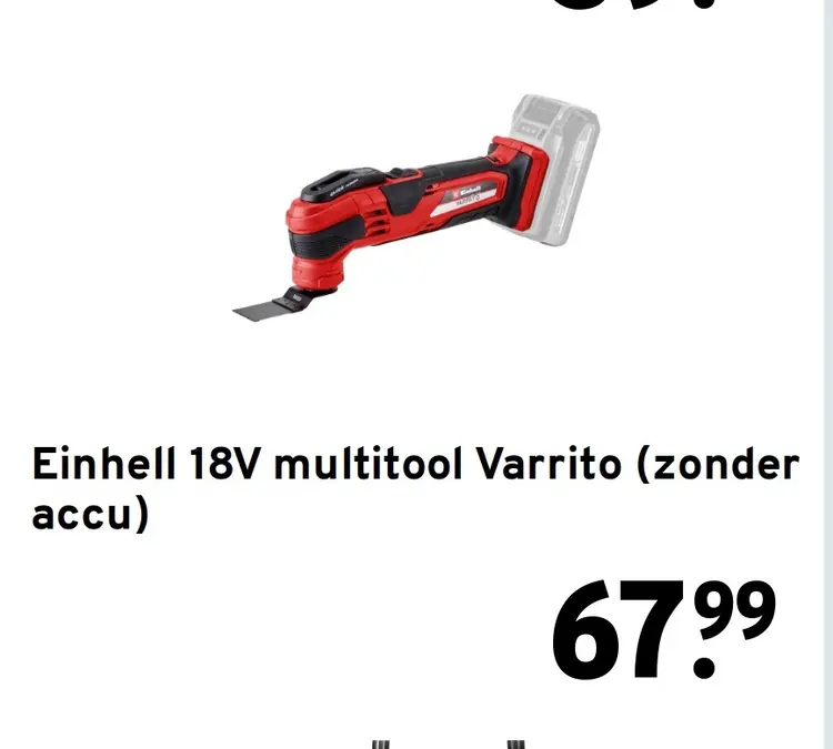 Aanbieding: 18V multitool Varrito (zonder accu)