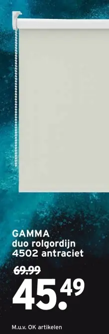 Aanbieding: duo rolgordijn 4502 antraciet
