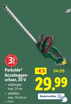 Aanbieding: Accuheggenschaar
