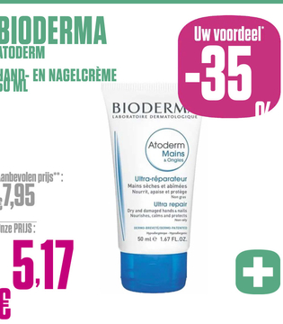 Aanbieding: BIODERMA ATODERM HAND- EN NAGELCRÈME