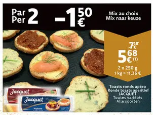Offre: Toasts ronds apéro