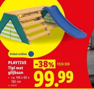 Promotie: Tipi met glijbaan