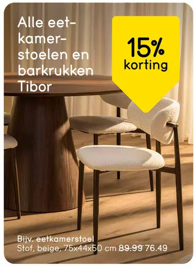 Aanbieding: eetkamerstoel