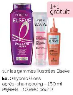 Offre: Elseve Glycolic Gloss après-shampooing