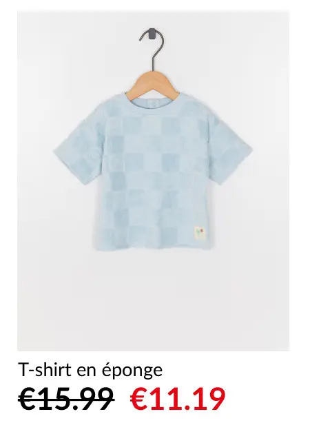 Offre: T-shirt en éponge