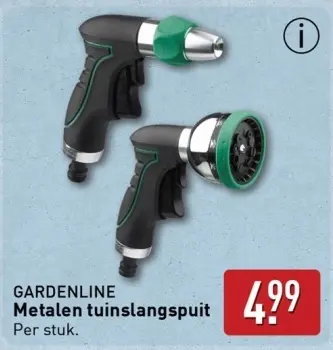 Aanbieding: GARDENLINE Metalen tuinslangspuit
