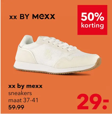 Aanbieding: XX by Mexx metallic dames sneakers