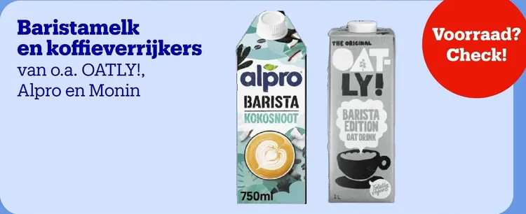 Aanbieding: Baristamelk en koffieverrijkers