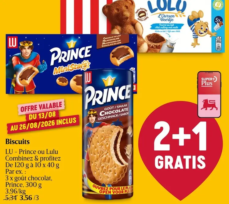 Offre: Prince ou Lulu Biscuits
