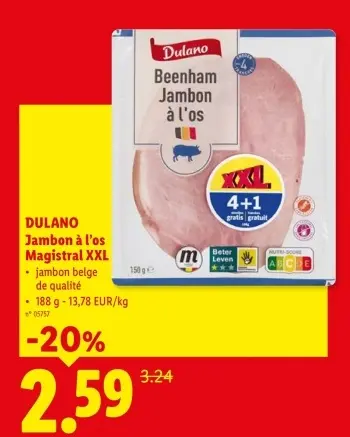 Offre: Jambon à l'os Magistral XXL