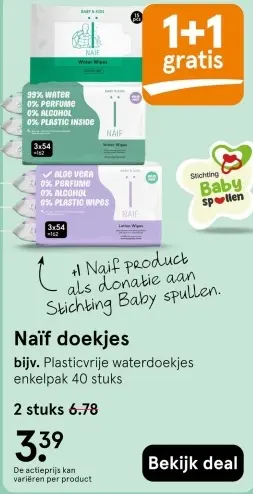 Aanbieding: Naïf doekjes