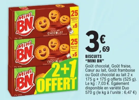 Promotie: Biscuits "Mini BN"