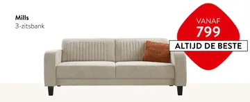 Aanbieding: Mills 3-zitsbank