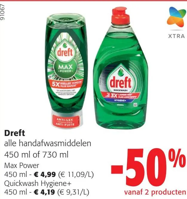 Aanbieding: Dreft alle handafwasmiddelen
