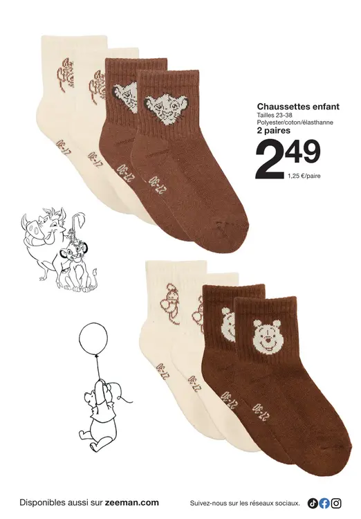 Offre: Chaussettes enfant