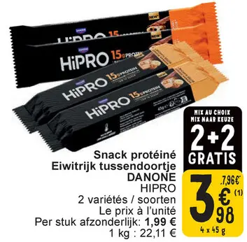 Offre: Snack protéiné / Eiwitrijk tussendoortje