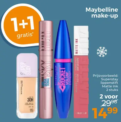 Aanbieding: Maybelline make-up