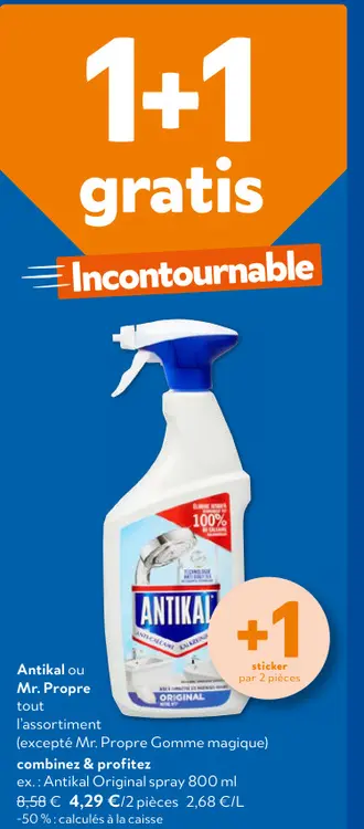 Offre: Antikal ou Mr. Propre
