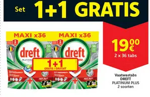 Aanbieding: Vaatwastabs DREFT PLATINUM PLUS