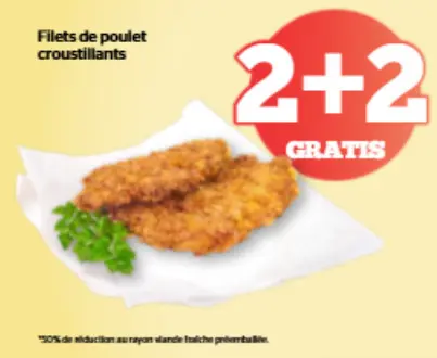 Offre: Filets de poulet croustillants