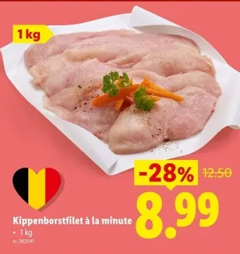 Promotie: Kippenborstfilet à la minute