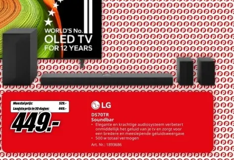 Promotie: DS70TR Soundbar