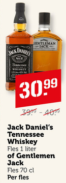 Aanbieding: Jack Daniel's Tennessee Whiskey of Gentlemen Jack