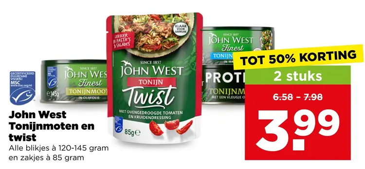 Aanbieding: Tonijnmoten en twist