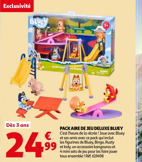 Offre: Pack aire de jeu deluxe Bluey