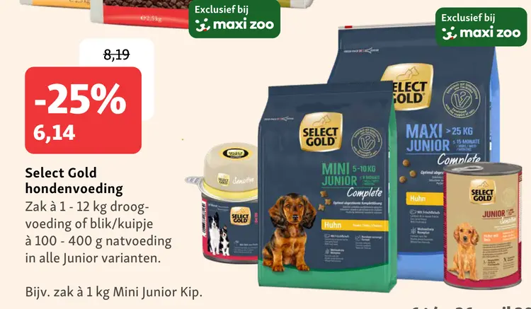 Aanbieding: Select Gold hondenvoeding