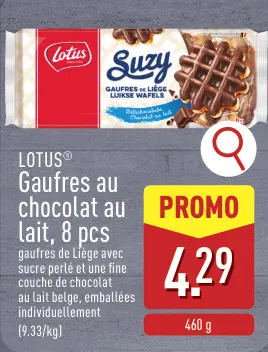 Offre: Gaufres au chocolat au lait