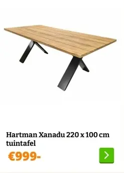 Aanbieding: Hartman Xanadu tuintafel